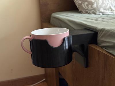 Bed Frame Cup Glass Holder 