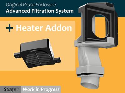 Original Prusa Enclosure Heater Addon (Stage 1) [WIP]