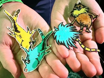 Dr Seuss Charm Earrings and Keychains