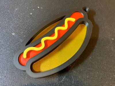Hot Dog Pendant / Keychain / Earrings