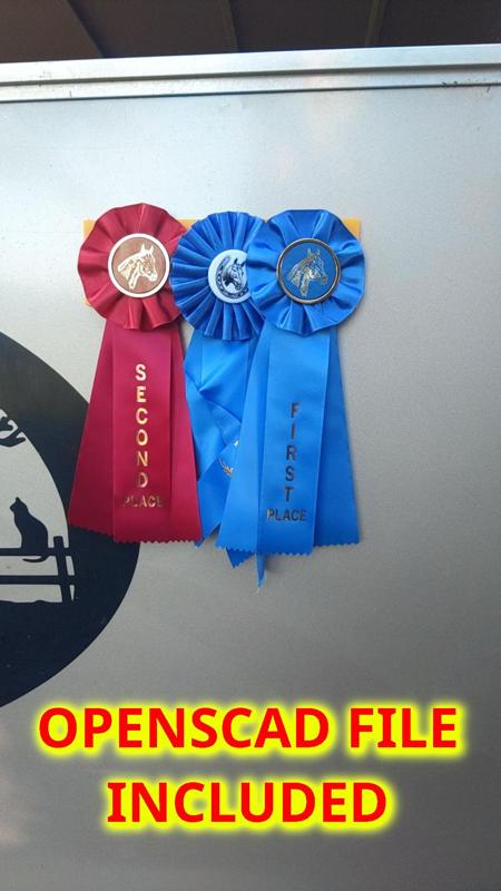 Magnetic Prize Ribbon Holder For Horse Trailers