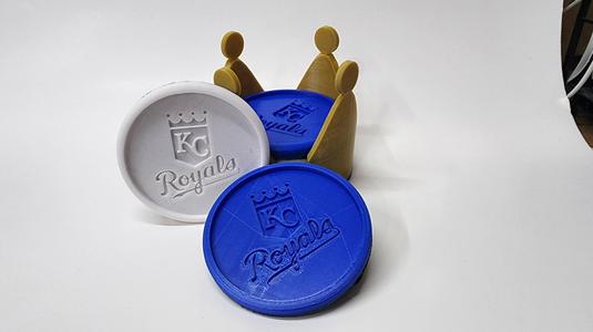 kc royals coasters and crown holder