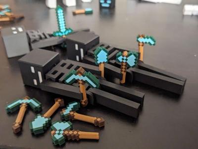 Minecraft Item pack (Hoe, Axe, Pickaxe, Shovel)