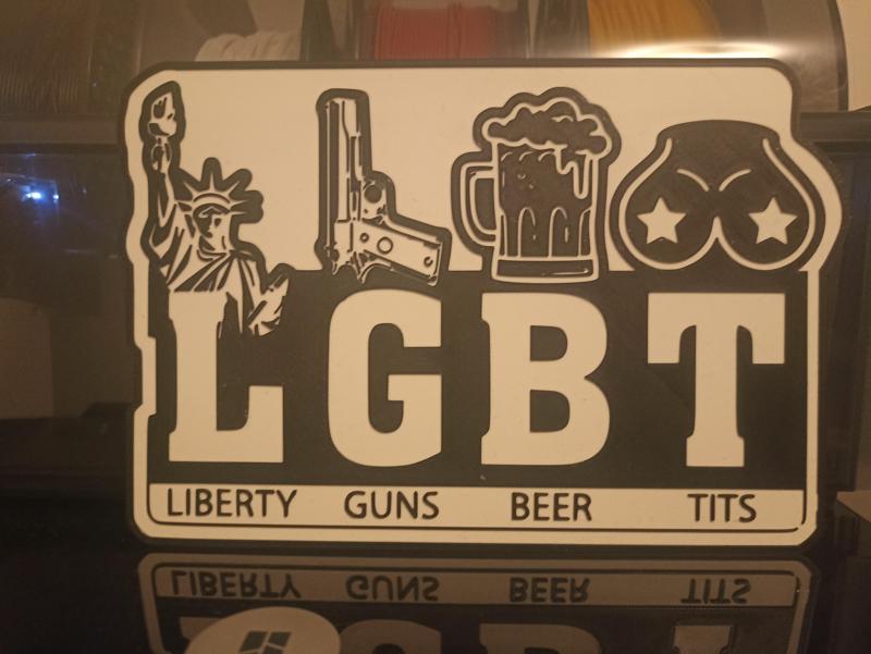 LGBT funny table