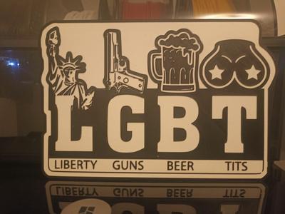 LGBT funny table