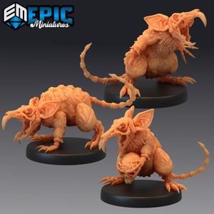 Giant Rat Revenant Set / Huge Mouse Zombie / Undead Animal Encounter