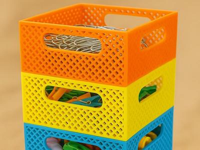 Stackable Mesh Boxes - Stackable storage bin