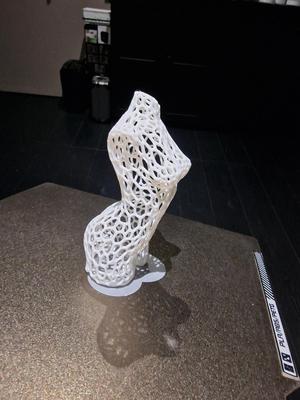 Voronoi female sculpture/buste