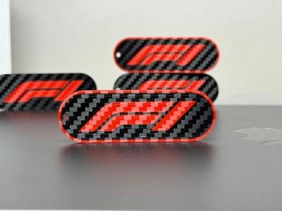 Carbon F1 Keychain - Formula 1 Carbon Finished Keychain