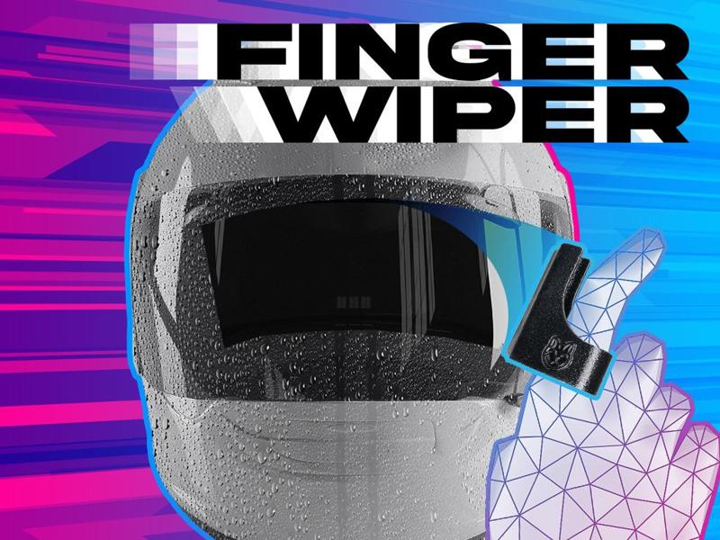 Finger Visor Wiper
