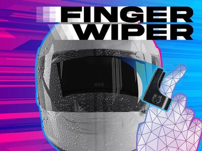 Finger Visor Wiper