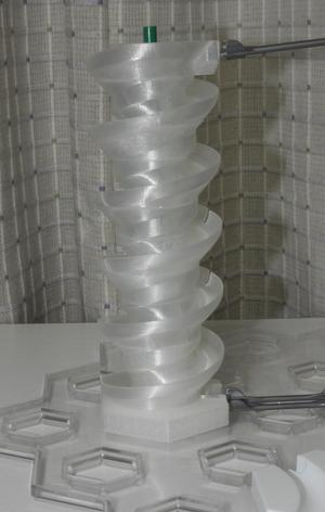 Spiral Fall for Gravitrax - height and rotation angle adjustable