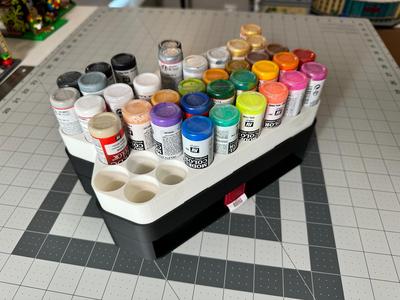 Paint Caddy - Tray & Wet Palette Base Complete