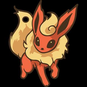 Flareon Keychain, Pokémon Keychain, Eevee Charm, Pokémon Charm, 3D Printed Keychain