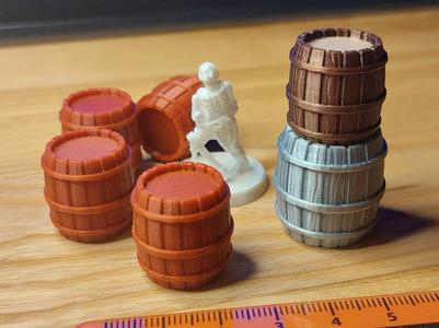 Wooden Barrel for wargming / RPG