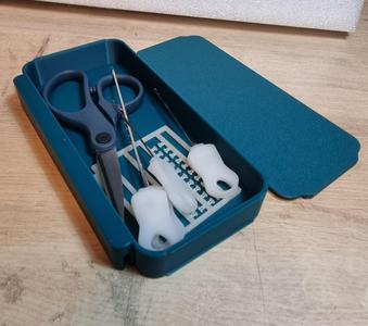 boite à aiguilles et outils pour bouillettes pour table de biwy peche carpe