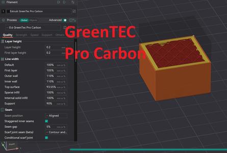 Orca Slicer CR10 Smart Pro Greentec Pro Carbon perfect settings