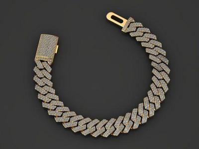 12 MM MIAMI CUBAN LINK CHAIN DIAMOND FOR BRACELET OR NECKLACE