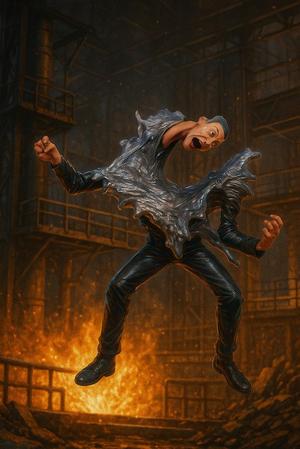 T-1000 Blown Apart (T2 Steel Mill Scene)