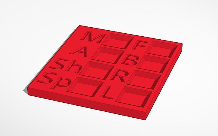 Stat marker tray for Tank Club