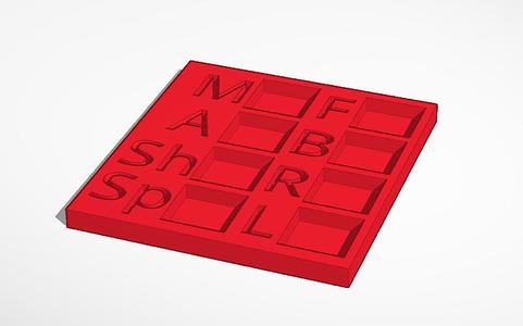 Stat marker tray for Tank Club