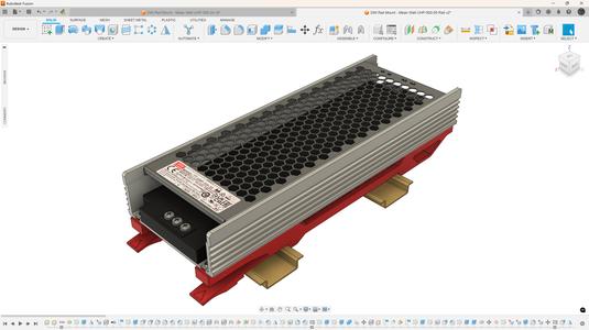 Mean Well UHP-500-XX PSU DIN Rail Mount