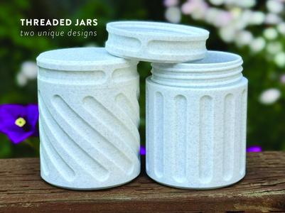 Threaded Jar Set - Two Unique Patterns