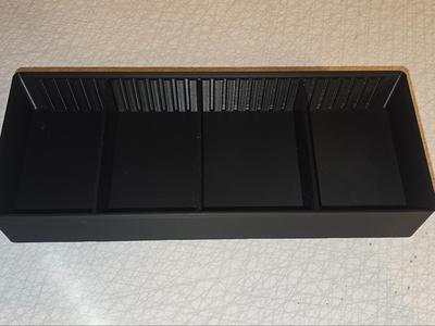 Gridfinity bins with movable dividers 2x5