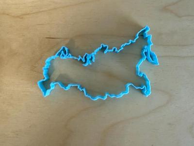 Russia country outline