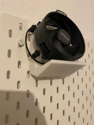 Ikea Skadis AMD Stock cooler mount