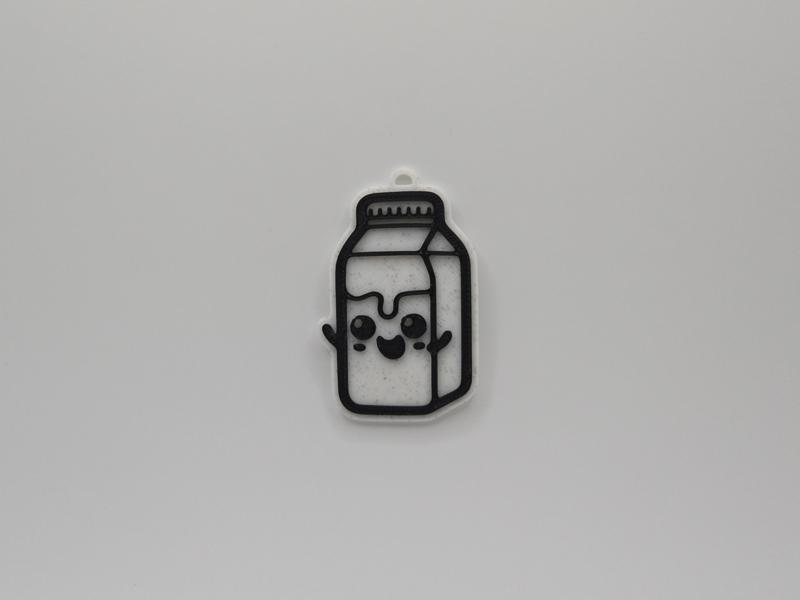 Cute Milk Keychain