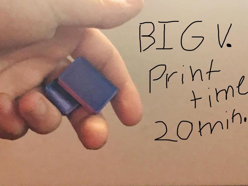 Magnetic Fidget Slider BIG V. Takes 12 6x3mm Mags.