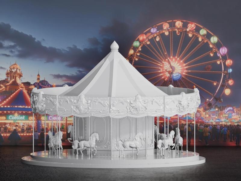 Horse Carousel at the Carnival