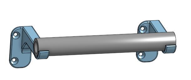 Under-bench Clamp Storage Bar Bracket