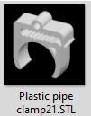 Plastic pipe clamp21.stl