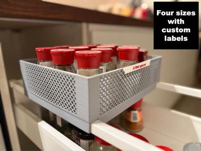 Basket for IKEA METOD kitchen cabinets (20cm-30cm)