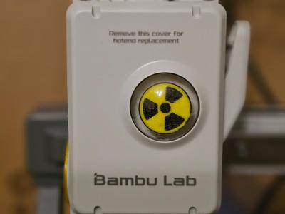 Radioactive A1 extruder wheel cover