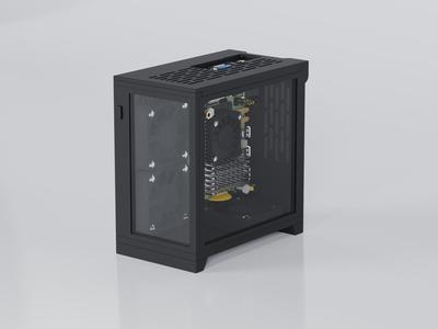 Raspberry Pi 5 PC Case, Acrylic Pannels, NVME Support