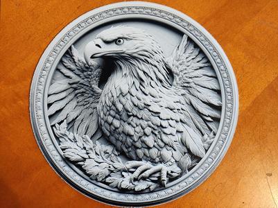 Eagle Bas-Relief - 4 Colours