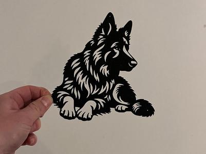 Wall Art Dog - German Shepherd