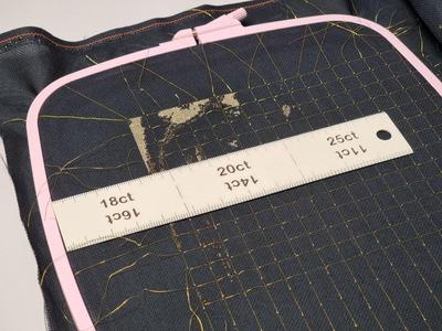 Cross stitch gauge (ruler)