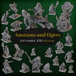 Titan Forge Miniatures - 2020 - September - Amazons and Ogres