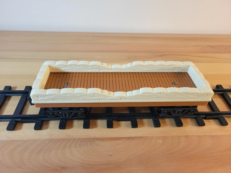 Flatbed Train Carriage Sandbags