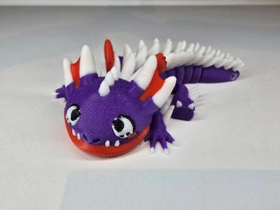 Lil Flexi Baby Dragon Keychain 4 - Jeff   