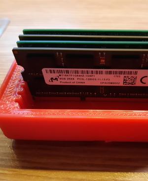Gridfinity DDR3 SODIMM Tray 2x1x3