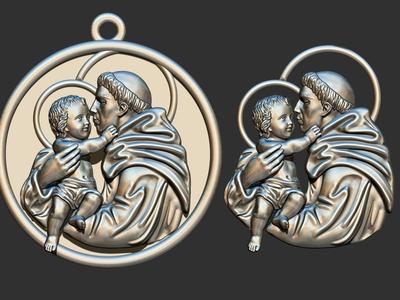 Santo Antonio - Saint Anthony  3D print model