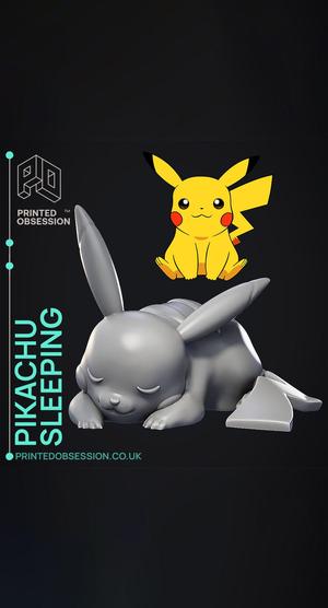 Sleeping Pikachu - Pokemon - Fan Art