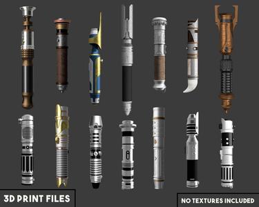 Jedi Fallen Order 14 Lightsaber Collection - 3D Printable