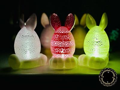 Easter Bunny Egg Lamp Container