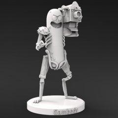 Pickle Rick With Guns 3D Printing Figurine | Assembly